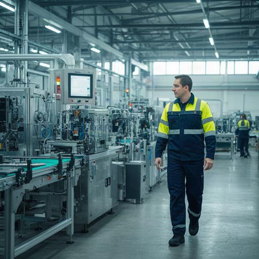 Director de operaciones visitando una planta industrial del norte de España